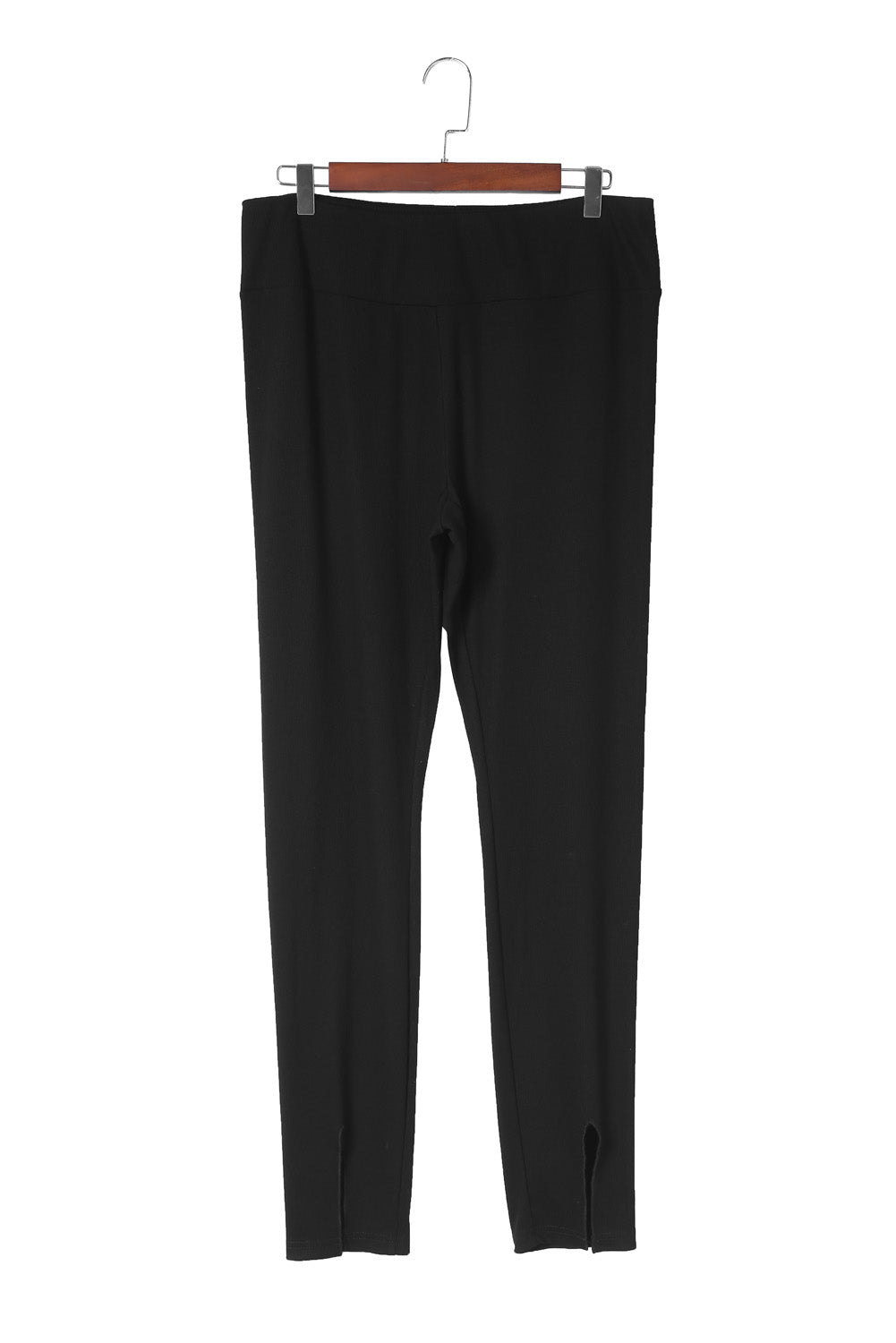 Black Casual Slit Rib Knit High Waisted LeggingsMaterial:65%Polyester+30%Viscose+5%Elastane



		Every tall girl needs a go-to pair of tall leggings to pair with every casual outfit
	
	
		Crafted with cozy ri