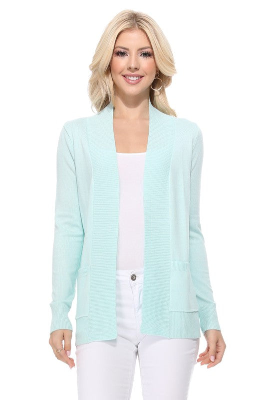 Open Front Shrug Sweater Knit Cardigan- Length: 25.5-27" - Across Shoulder: 13-14.5"- Sleeve Length: 23-23.75"- Women's Open Front Pockets Long Sleeve Sweater Cardigan- Ladies :75% Viscose ,25%Polyester-