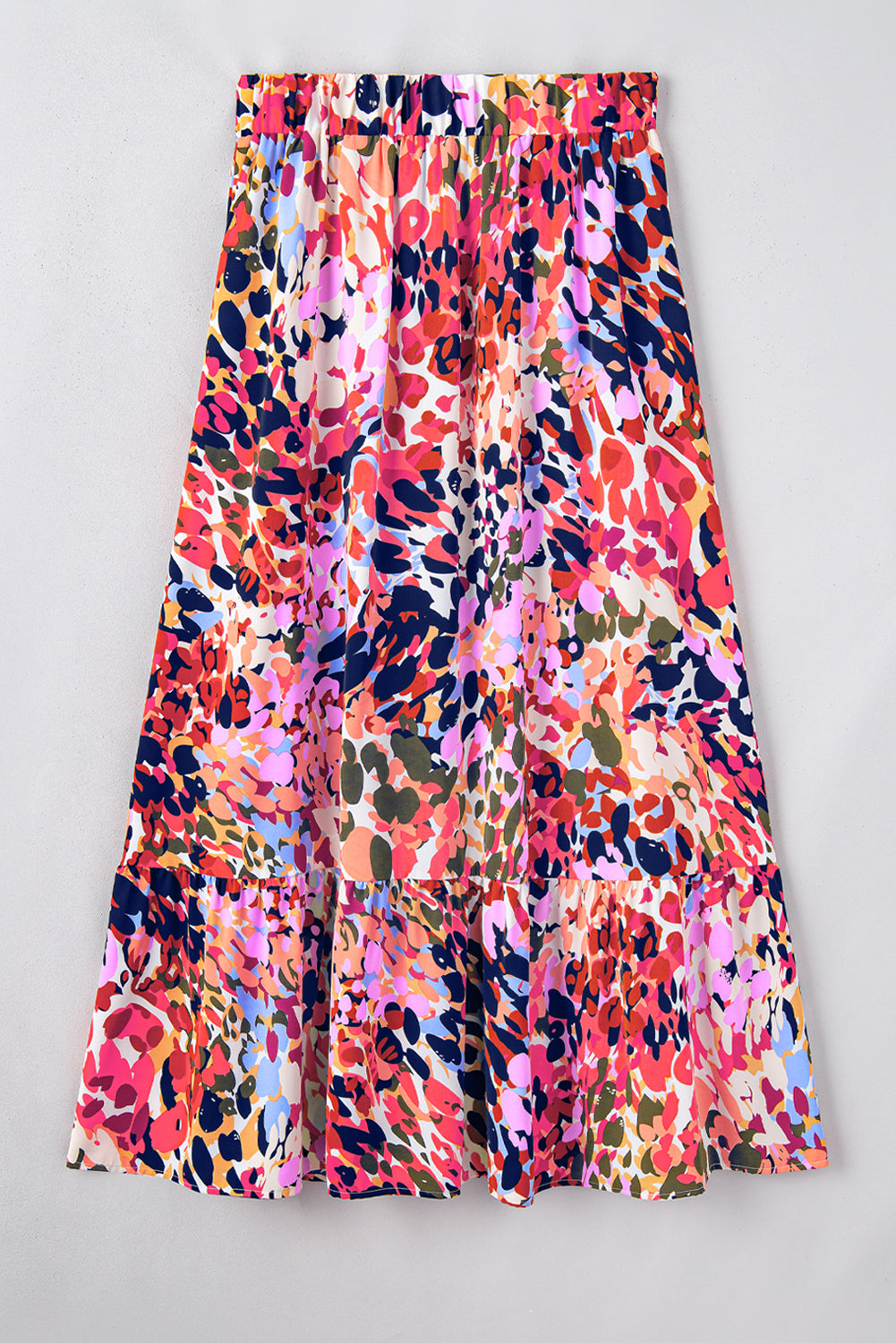 White Abstract Print High Waist Maxi SkirtMaterial:100%Polyester



		This maxi skirt is slender and elegant
	
	
		The abstract floral print adds extra feminine charm
	
	
		The elastic waist is easy 