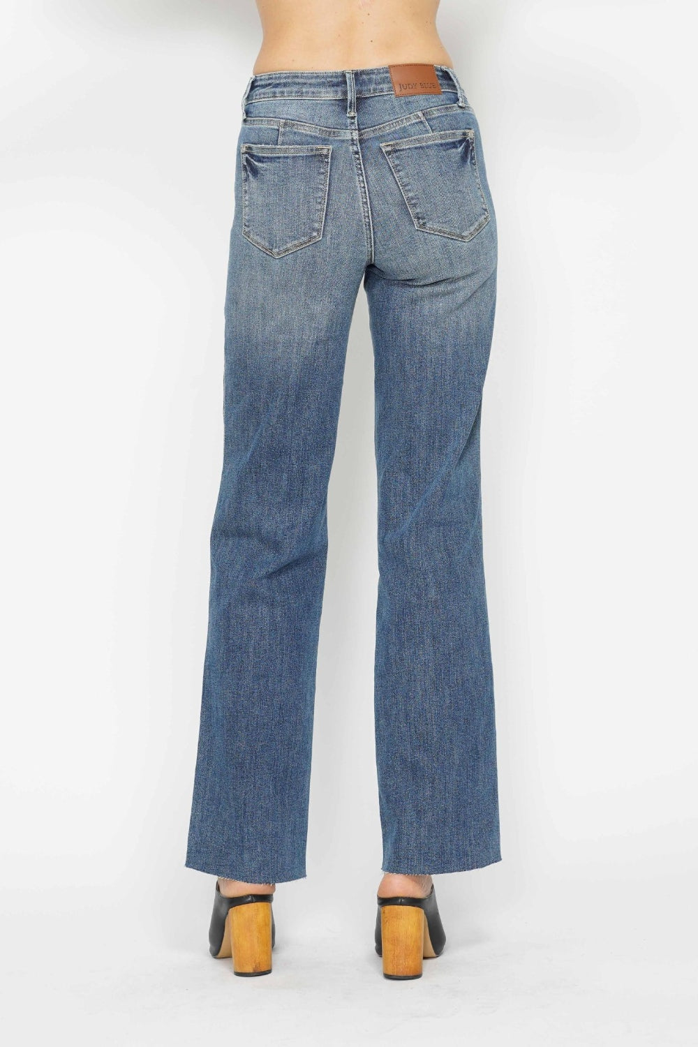 Judy Blue Full Size Tummy Control Straight JeansThe Tummy Control Straight Jeans are a must-have for anyone looking to slim and shape their midsection. Featuring innovative tummy control technology, these jeans pr