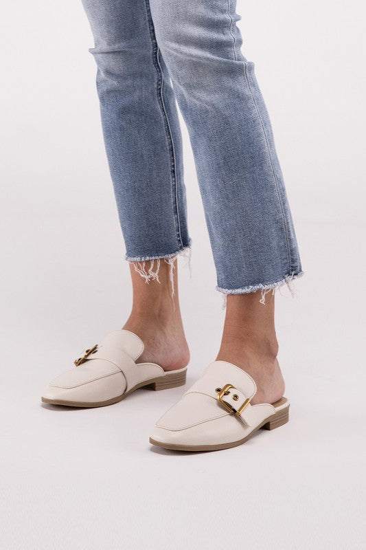 Chantal-S Buckle Backless Slides Loafer ShoesIntroducing Chantal-S Buckle Backless Slides Loafer Shoes, the epitome of sophistication and style for your footwear collection. These chic loafers feature a unique 