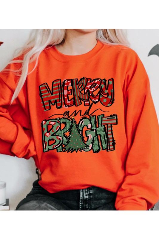 UNISEX FLEECE SWEATSHIRTMERRY AND BRIGHTUNISEX FLEECE SWEATSHIRT50%POLY,37.5%COTTON,12.5%RAYONIMPORTSize Measurement (inch):
S: 38 (BUST), 20 (WAIST), 20 (HIPS), 27 (LENGTH)
M: 42 (BUST), 2