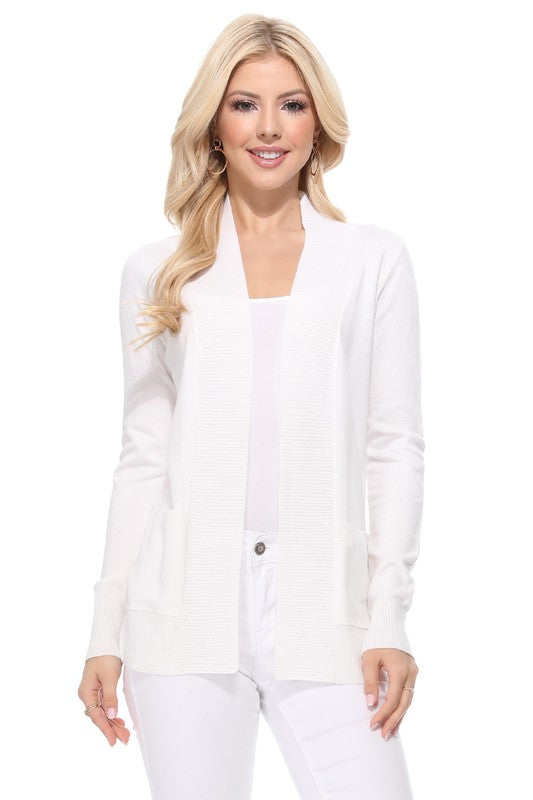 Open Front Shrug Sweater Knit Cardigan- Length: 25.5-27" - Across Shoulder: 13-14.5"- Sleeve Length: 23-23.75"- Women's Open Front Pockets Long Sleeve Sweater Cardigan- Ladies :75% Viscose ,25%Polyester-