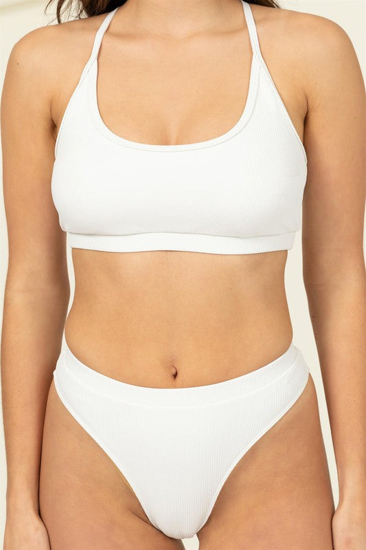 Lean Close Two-Piece Bikini SetElevate your beach days with our Lean Close Two-Piece Bikini Set. This chic set is designed to keep you feeling stylish and comfortable under the sun. The bikini top