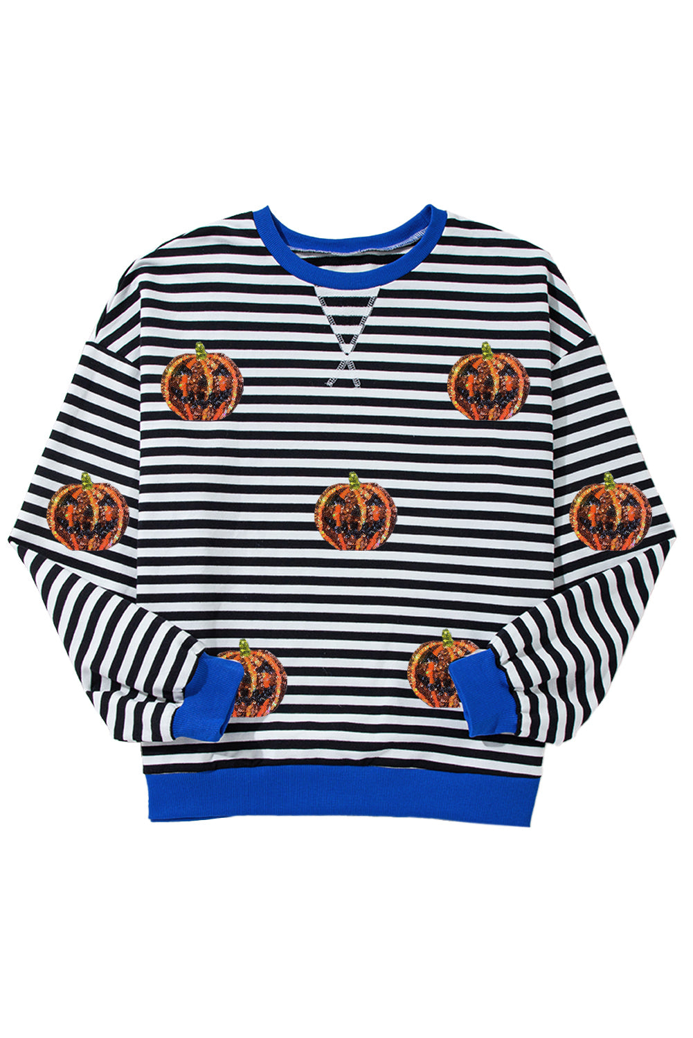 Green Stripe Funny Halloween Pumpkin Pattern Oversize SweatshirtMaterial:95%Cotton+5%Elastane

• Stand out this Halloween with the Green Stripe Funny Pumpkin  Oversize Sweatshirt, perfect for adding a touch of humor to your spoo