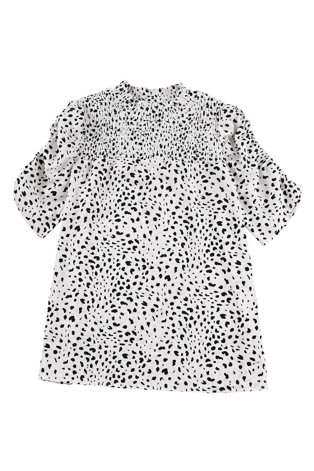 White Leopard Smocked Casual Bubble Sleeve BlouseMaterial:100%Polyester



		•MOQ: From $39
	
	
		•Dropshipping: Place orders at Shewin, and we will ship the merchandise directly to your customers. Our dropshi