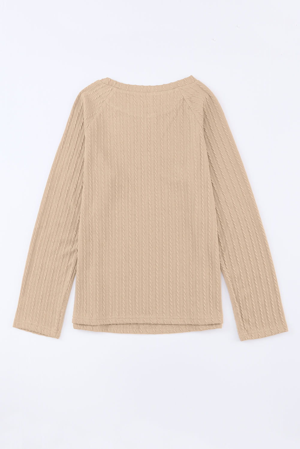 Pink Ribbed Round Neck Knit Long Sleeve TopMaterial:95%POLYESTER+5%ELASTANE



		The round neck design of the top offers a classic and timeless look, making it suitable for both casual and dressier occasion