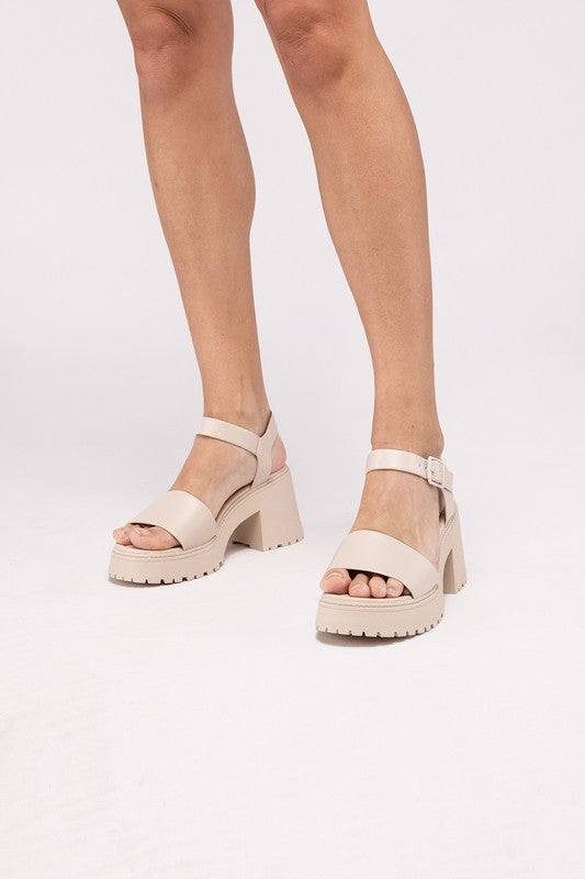 BOOMER-S Platform Heel SandalsIntroducing our Boomer-S Platform Heel Sandals with Ankle Straps, the perfect blend of style and comfort for your summer wardrobe. These sandals feature a trendy pla