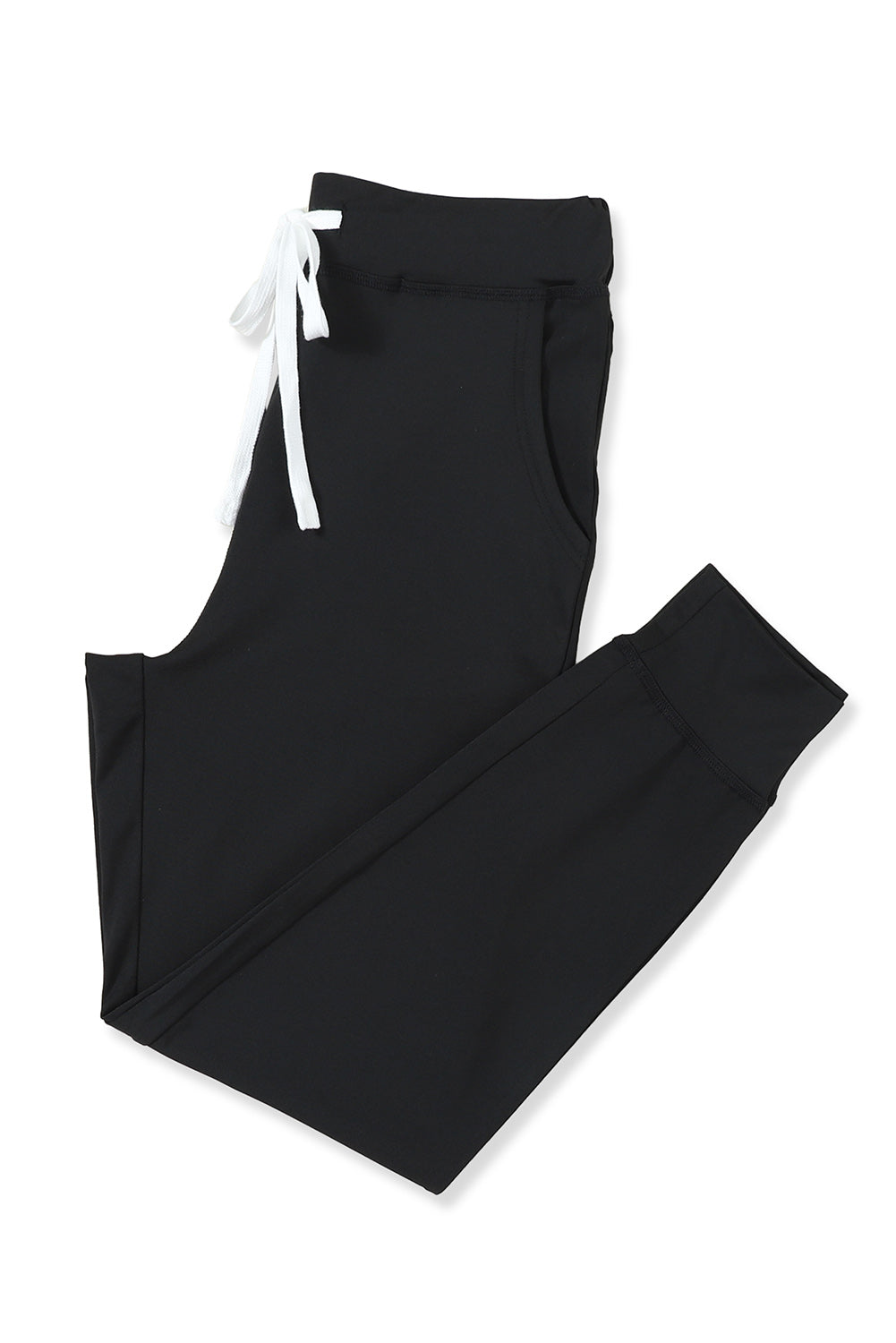 Black Casual Drawstring Drop Waist Pocketed JoggersMaterial:90%Polyester+10%Elastane



		Black can easily be paired with different tops and shoes, making it a go-to option for various outfits.
	
	
		The drawstr