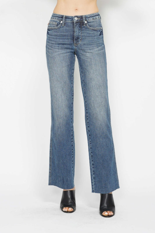 Judy Blue Full Size Tummy Control Straight JeansThe Tummy Control Straight Jeans are a must-have for anyone looking to slim and shape their midsection. Featuring innovative tummy control technology, these jeans pr