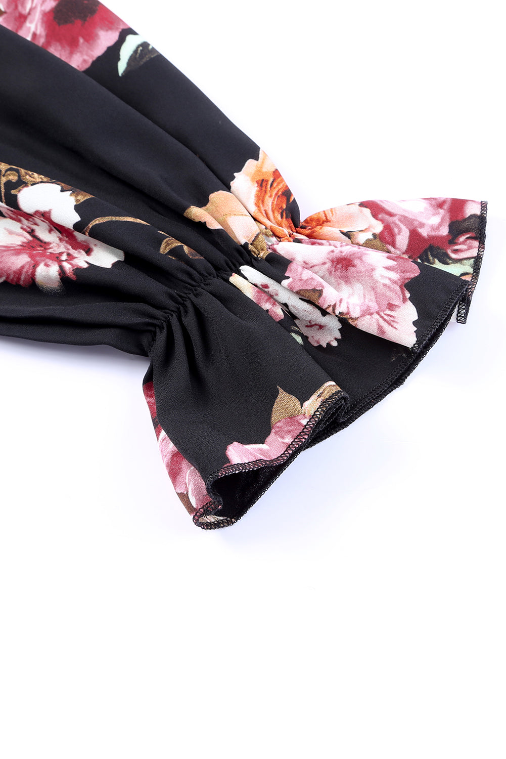 Black Floral Print Lace Loose Off Shoulder BlouseMaterial:100%Polyester



		The cold shoulder
design makes this blouse much sexier than you think
	
	
		The sleekness and
silkiness touch gives endless comfor