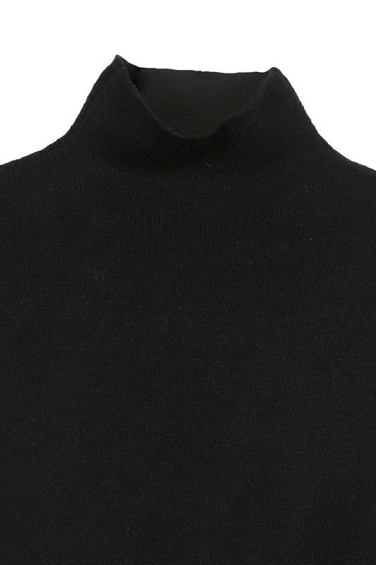 Mock neck lace-up open back top- Mock neck lace-up open back top, open back withstring closure, binding edge at open back, belt loop at string- Pattern type : solid for black, leopard print for le