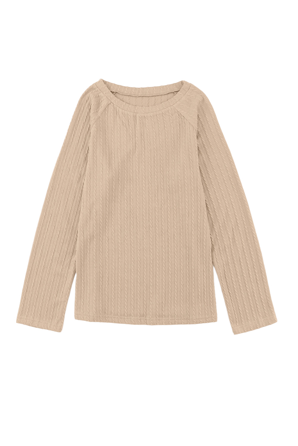 Pink Ribbed Round Neck Knit Long Sleeve TopMaterial:95%POLYESTER+5%ELASTANE



		The round neck design of the top offers a classic and timeless look, making it suitable for both casual and dressier occasion