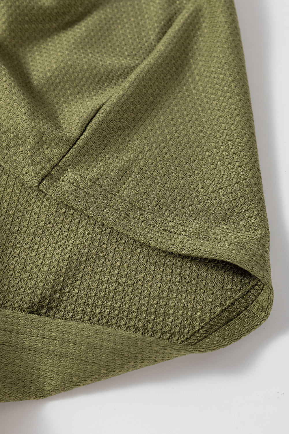 Guacamole Green Side Split Knit Hooded Cardigan