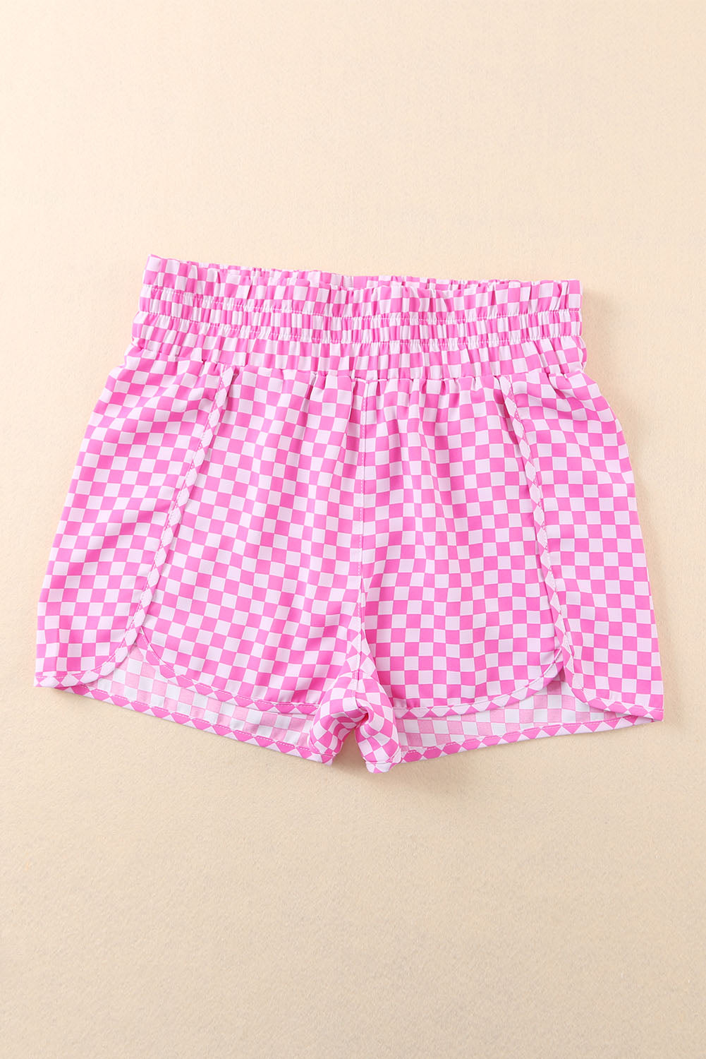 Pink Plaid Print High Waisted Athletic ShortsMaterial:100%Polyester



		Look and feel your best during your next workout with these Plaid High Waisted Athletic Shorts
	
	
		The bold plaid print adds a tou