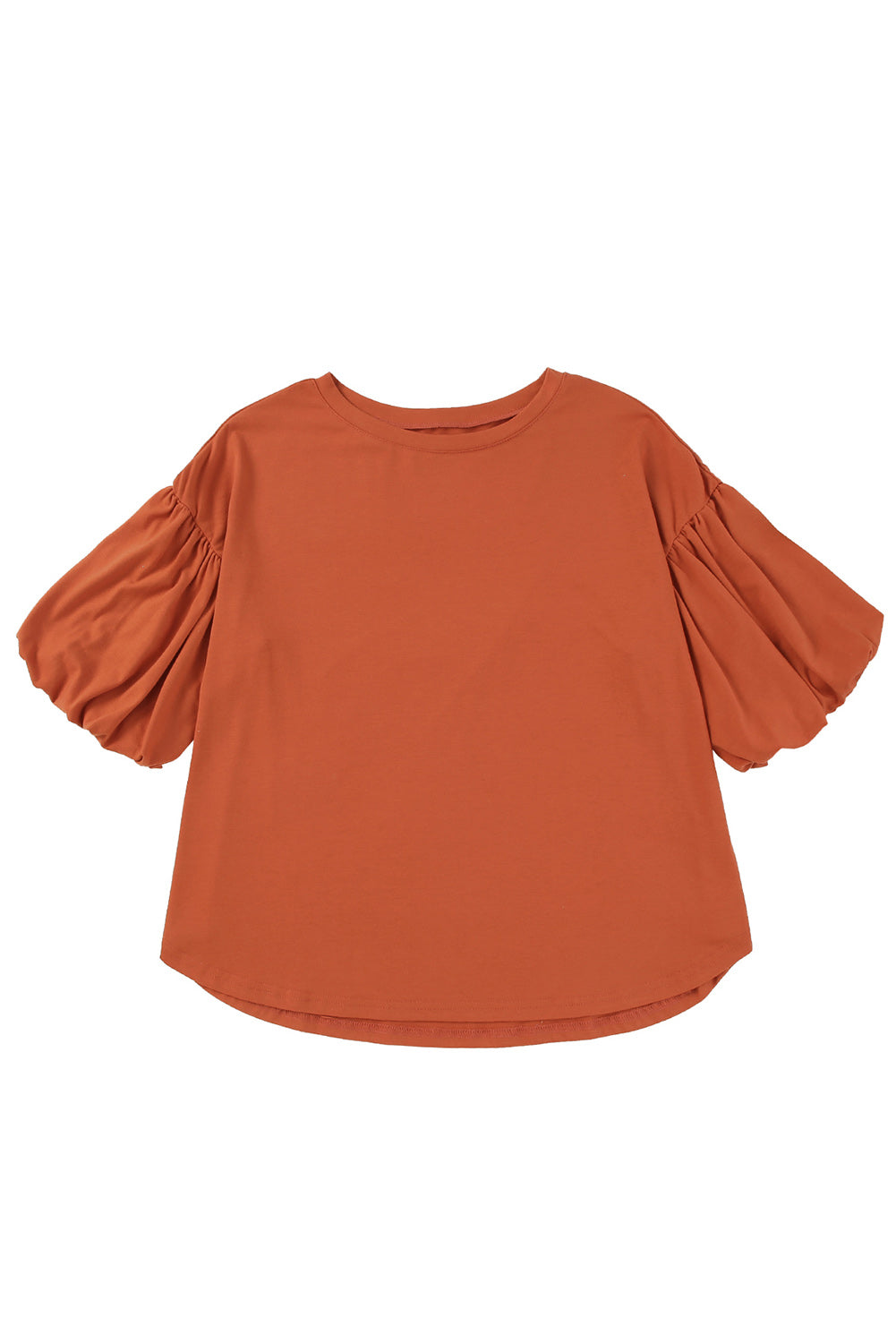 Orange Solid Color Casual Bishop Sleeve BlouseMaterial:62%Polyester+32%Cotton+6%Elastane



		Effortlessly chic, this orange bishop sleeve blouse is perfect for both casual and dressy occasions.
	
	
		Eleva